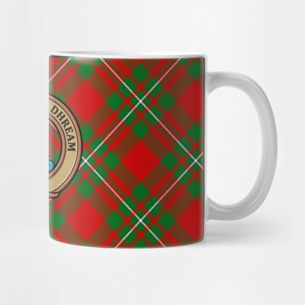 Clan Gregor Crest over Tartan by sifis
